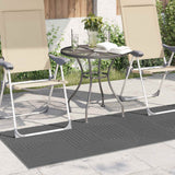 Vidaxl binnen- en buitentapijt palmeras antraciet 80 x 150 cm