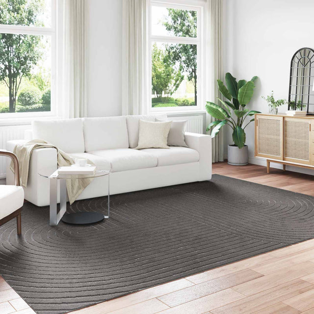 Vidaxl binnen- en buitentapijt palmeras antraciet 280 x 200 cm