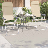 Vidaxl binnen- en buitentapijt palmeras crème 120 x 120 cm polyester