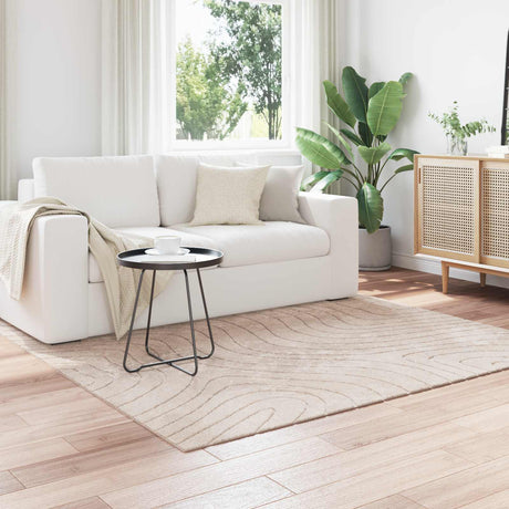 Vidaxl binnen- en buitentapijt palmeras beige 200 x 200 cm polyester