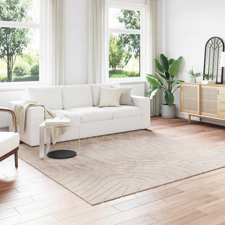 Vidaxl binnen- en buitentapijt palmeras beige 240 x 240 cm polyester