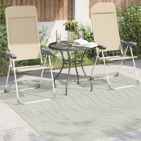Vidaxl binnen- en buitentapijt palmeras groen 200 x 200 cm polyester