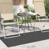 Vidaxl binnen- en buitentapijt palmeras antraciet 150 x 80 cm