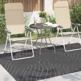 Vidaxl binnen- en buitentapijt palmeras antraciet 160 x 230 cm