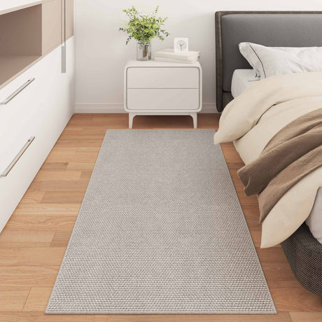 Vidaxl binnen kleed lugo crèmekleurig 80 x 200 cm polyester