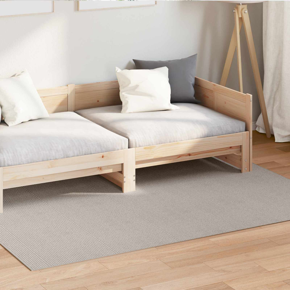 Vidaxl binnen kleed lugo crèmekleurig 170 x 120 cm polyester