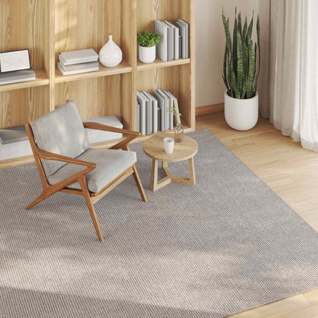 Vidaxl binnen kleed lugo crème en taupe 200 x 200 cm polyester