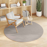Vidaxl binnen kleed lugo crème en taupe ø 200 cm polyester