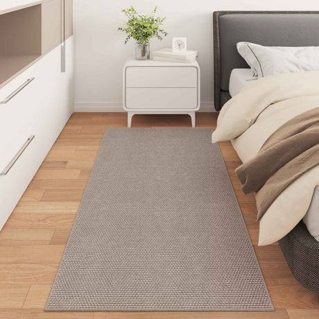 Vidaxl binnen kleed lugo taupe 80 x 200 cm polyester