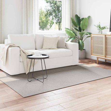 Vidaxl binnen kleed lugo crème en grijs 140 x 200 cm polyester