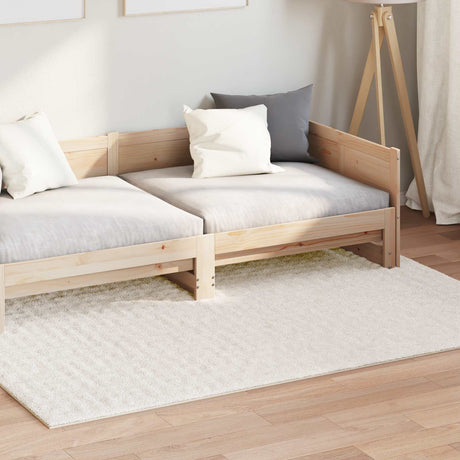 Vidaxl binnen kleed sirolo crèmekleurig 120 x 170 cm polyester