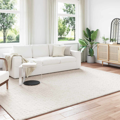 Vidaxl binnen kleed sirolo crèmekleurig 240 x 340 cm polyester