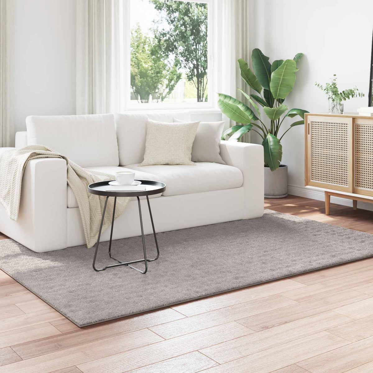 Vidaxl vloerkleden rechthoekig sirolo zand 170 x 120 cm polyester