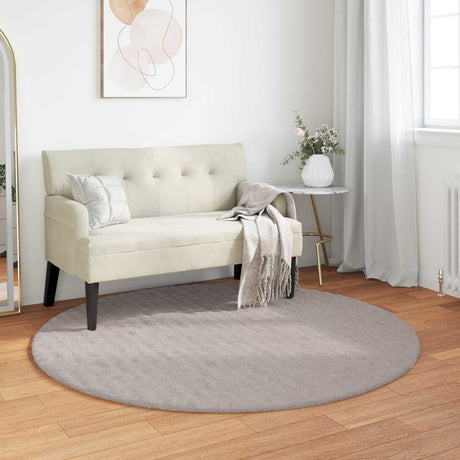 Vidaxl vloerkleden rond sirolo zand ø 160 cm polyester