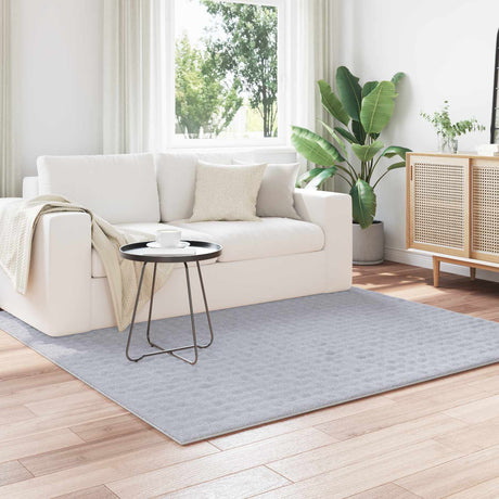 Vidaxl vloerkleden vierkant sirolo grijs 200 x 200 cm polyester