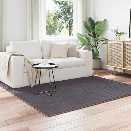 Vidaxl vloerkleden vierkant sirolo antraciet 200 x 200 cm polyester