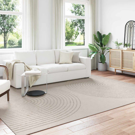Vidaxl binnen kleed galati crèmekleurig 200 x 280 cm polyester