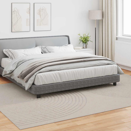 Vidaxl binnen kleed galati crèmekleurig 200 x 280 cm polyester