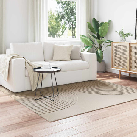 Vidaxl binnen kleed galati beige 200 x 200 cm polyester