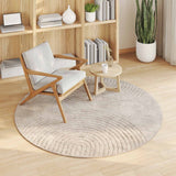 Vidaxl binnen kleed galati beige ø 160 cm polyester