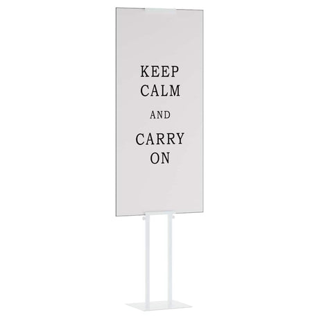 Vidaxl beurs displays 2 st wit 30 x 23,5 x 210 cm staal