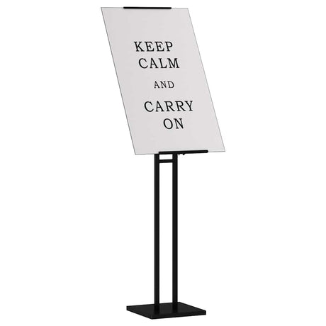 Vidaxl beurs displays 2 st zwart 26,5 x 26,5 x 150 cm staal