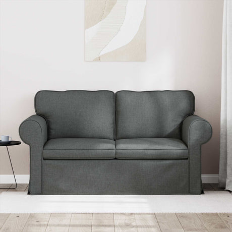 Vidaxl bank donkergrijs 155 x 82 x 80 cm stof
