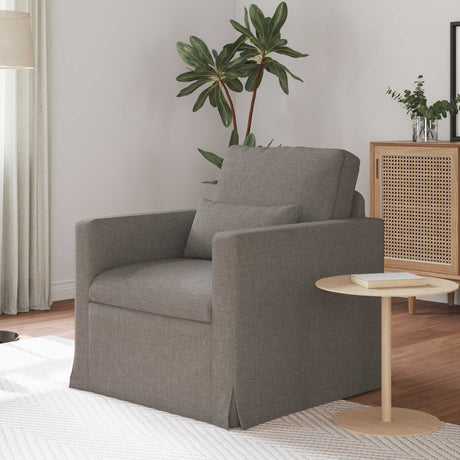 Vidaxl bank taupe 78 x 78 x 80 cm stof