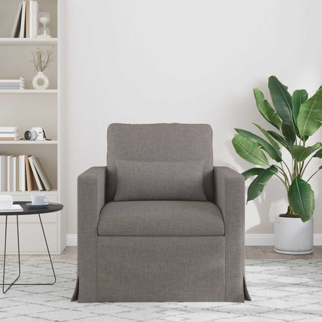 Vidaxl bank taupe 78 x 78 x 80 cm stof