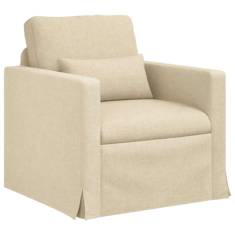 Vidaxl bank crème 78 x 78 x 80 cm stof