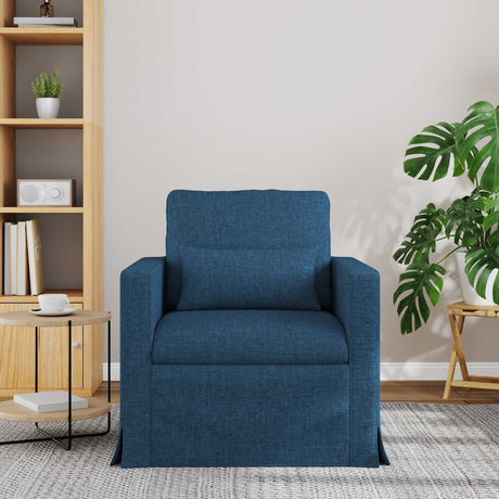 Vidaxl bank blauw 78 x 78 x 80 cm stof