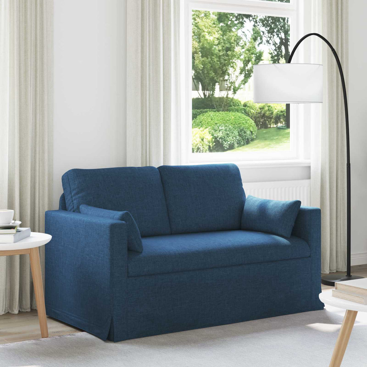 Vidaxl bank blauw 139 x 78 x 80 cm stof