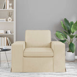 Vidaxl bank crème 103 x 80 x 82 cm stof