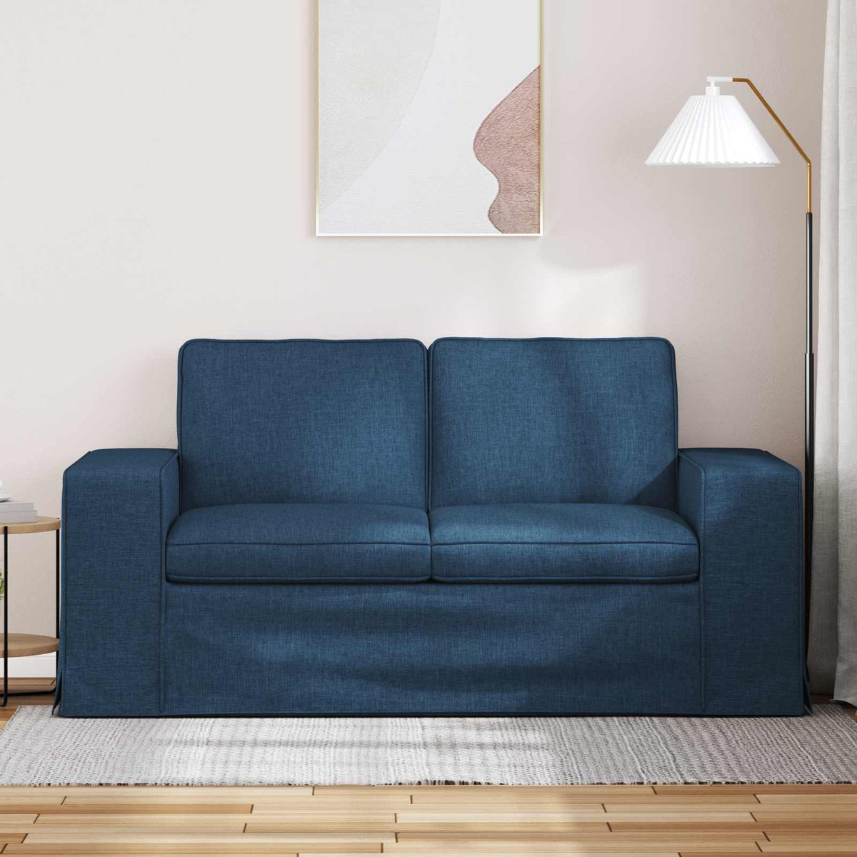 Vidaxl bank blauw 162 x 80 x 82 cm stof