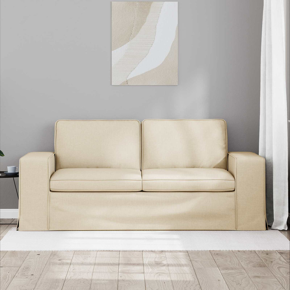 Vidaxl bank crème 182 x 80 x 82 cm stof