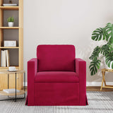 Vidaxl bank wijnrood 78 x 78 x 80 cm fluweel