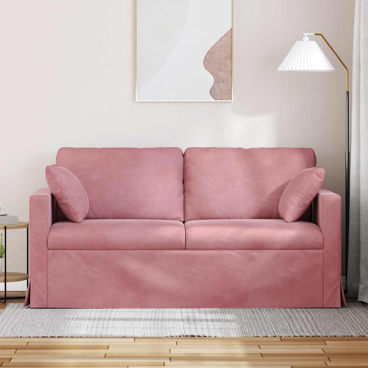 Vidaxl bank roze 158 x 78 x 80 cm fluweel