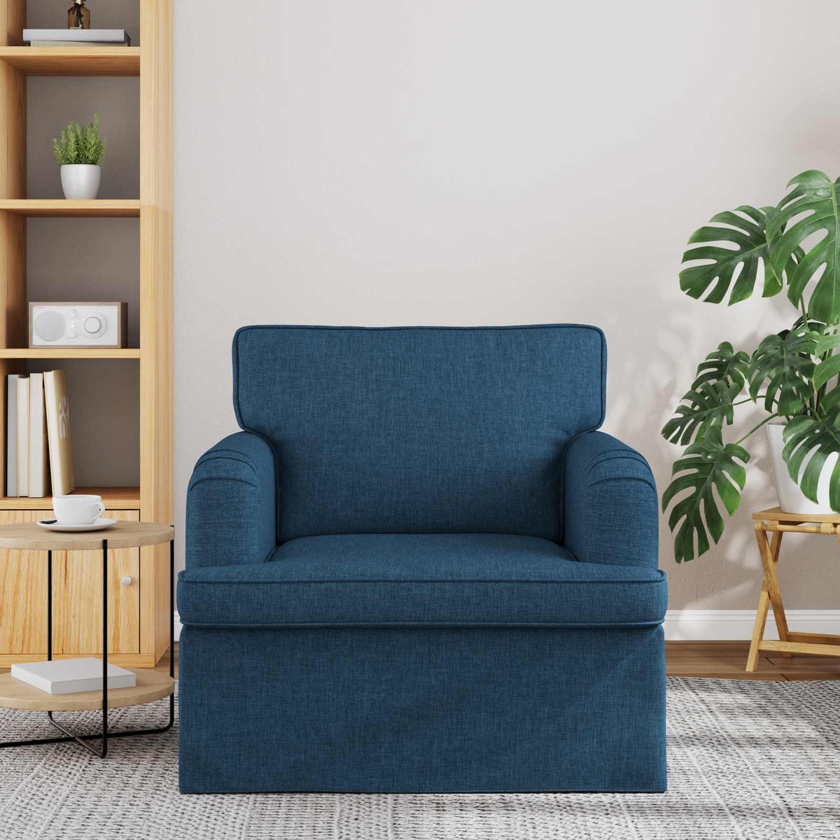 Vidaxl bank blauw 84 x 80 x 85 cm stof