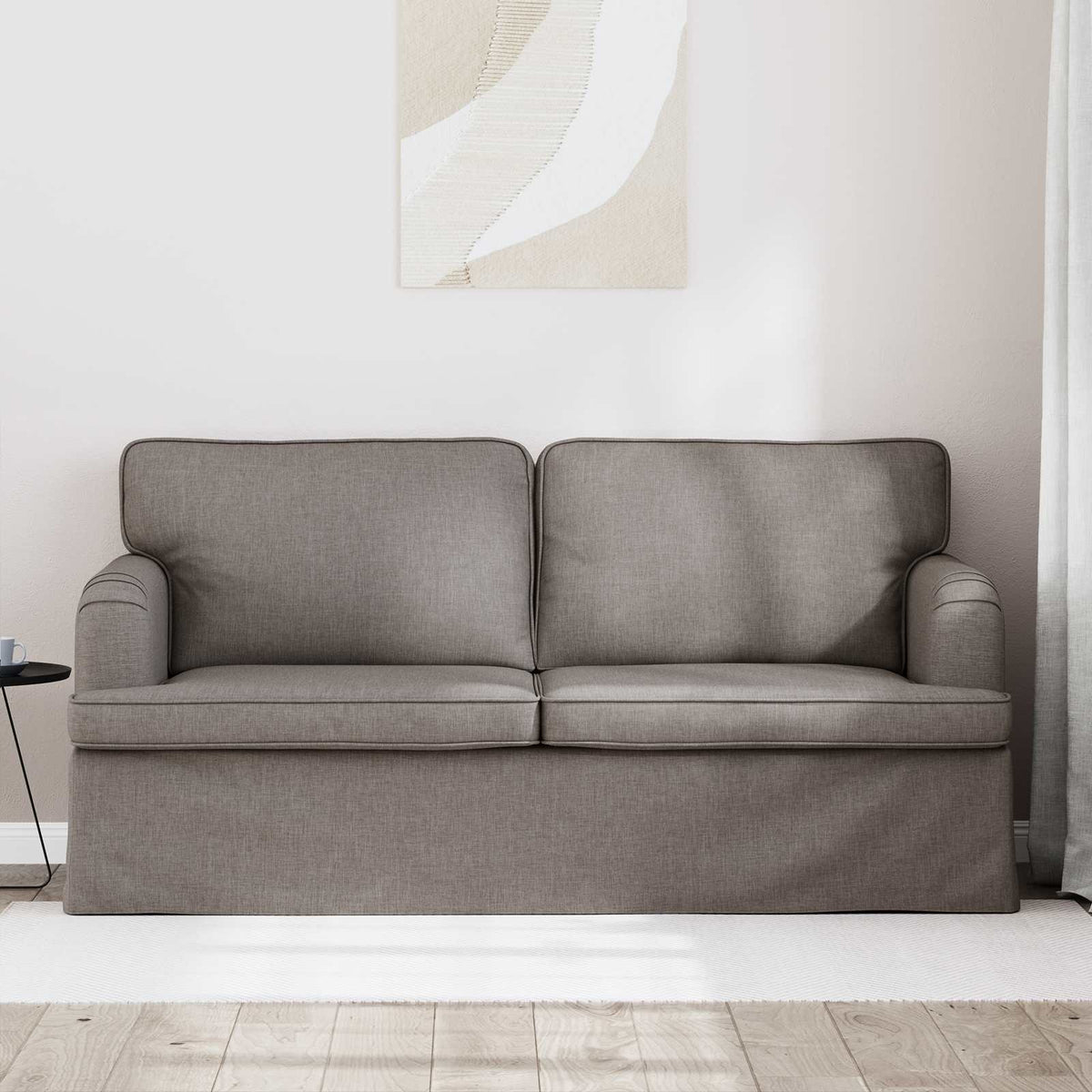 Vidaxl bank taupe 162 x 80 x 85 cm stof