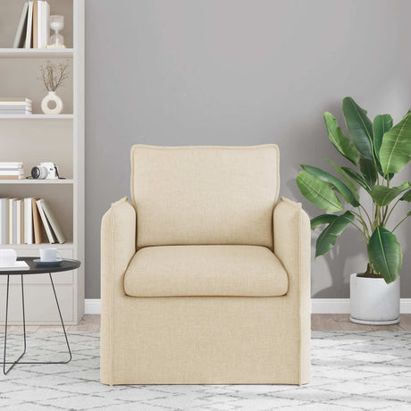 Vidaxl bank crème 75 x 82 x 85 cm stof
