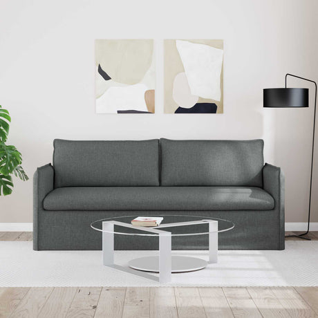 Vidaxl bank donkergrijs 196 x 82 x 85 cm stof