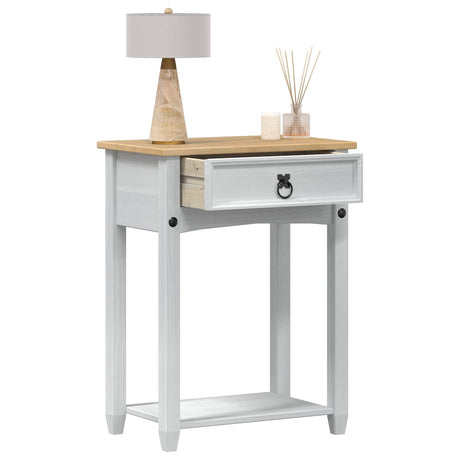 Vidaxl console tafel wit 55 x 35 x 73 cm massief grenenhout