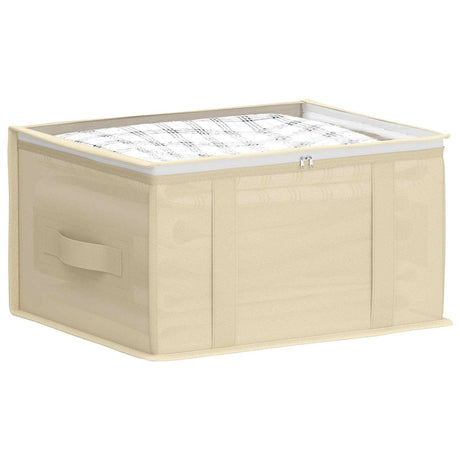 Vidaxl opbergdoos met transparant bovenraam 2 st nonwoven stof 37,5 l
