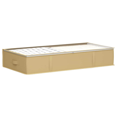 Vidaxl opbergdoos met transparant bovenraam 2 st nonwoven stof 64,8 l