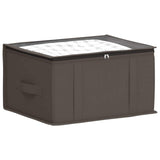 Vidaxl opbergdoos met transparant bovenraam 6 st nonwoven stof 33,6 l