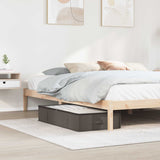 Vidaxl opbergdoos met transparant bovenraam grijs 90 x 48 x 15 cm