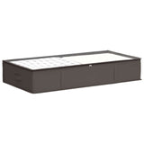 Vidaxl opbergdoos met transparant bovenraam grijs 90 x 48 x 15 cm
