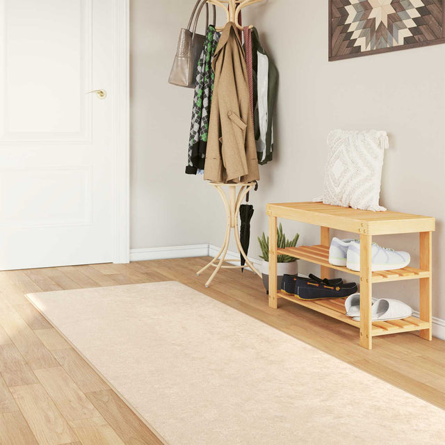 Vidaxl vloerkleedloper marsa crèmekleurig 100 x 300 cm