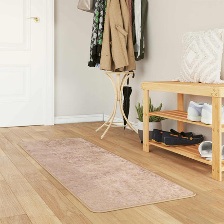 Vidaxl vloerkleedloper marsa zand 50 x 150 cm polyester en pvc