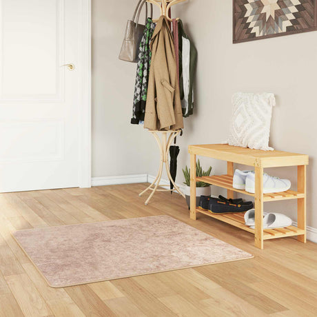 Vidaxl vloerkleedloper marsa zand 100 x 100 cm polyester en pvc